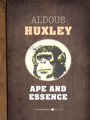 cover image of Ape and Essence